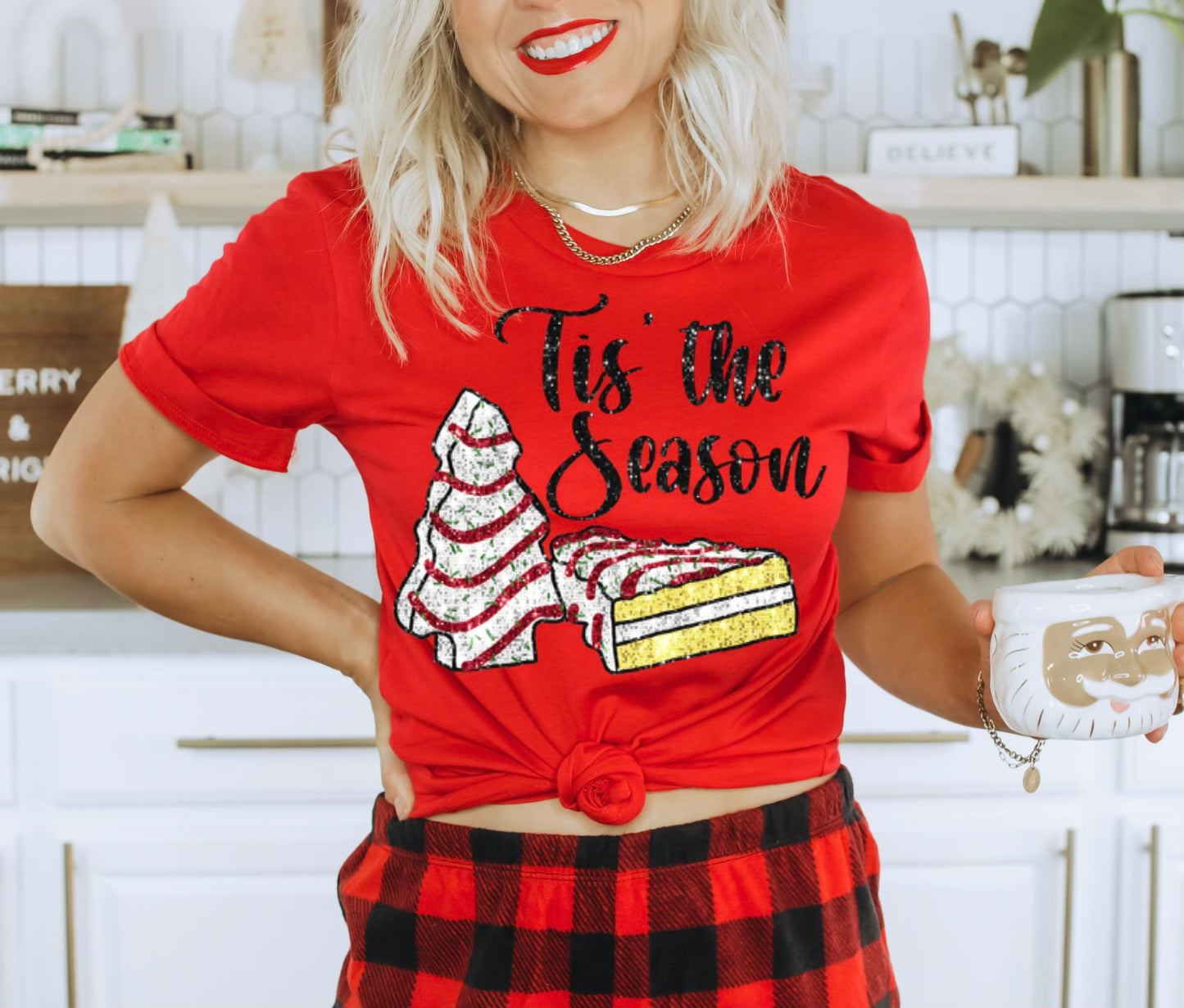 TIS THE SEASON CAKE "FAUX SEQUINS"