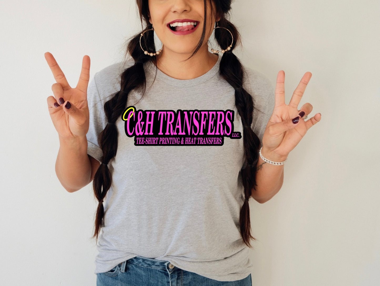 C&H TRANSFERS LLC “FRONT LOGO” TEE SHIRT