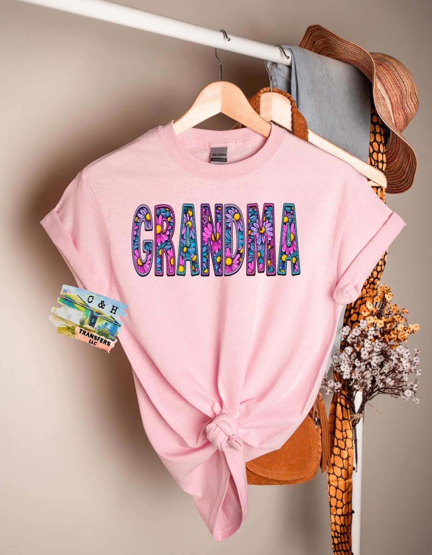 GRANDMA "FAUX EMBROIDERY"