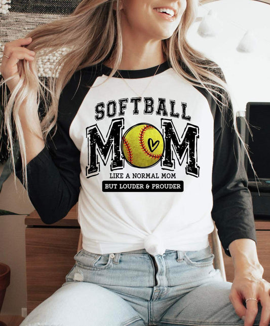 SOFTBALL MOM LIKE A NORMAL MOM BUT..