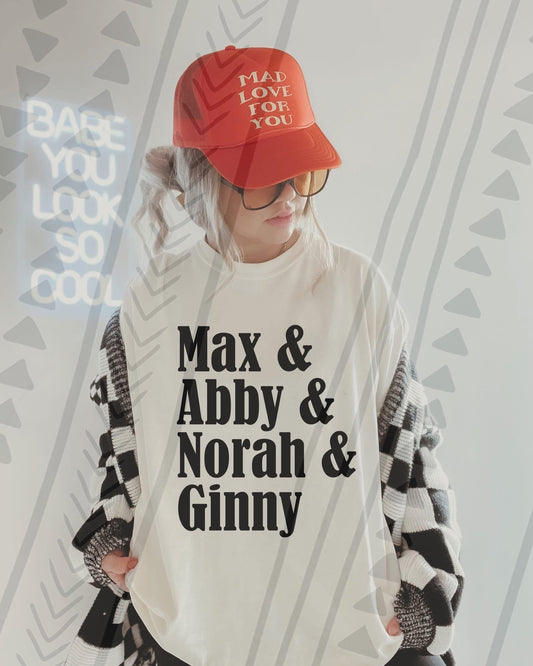 MAX & ABBY NORAH & GINNY