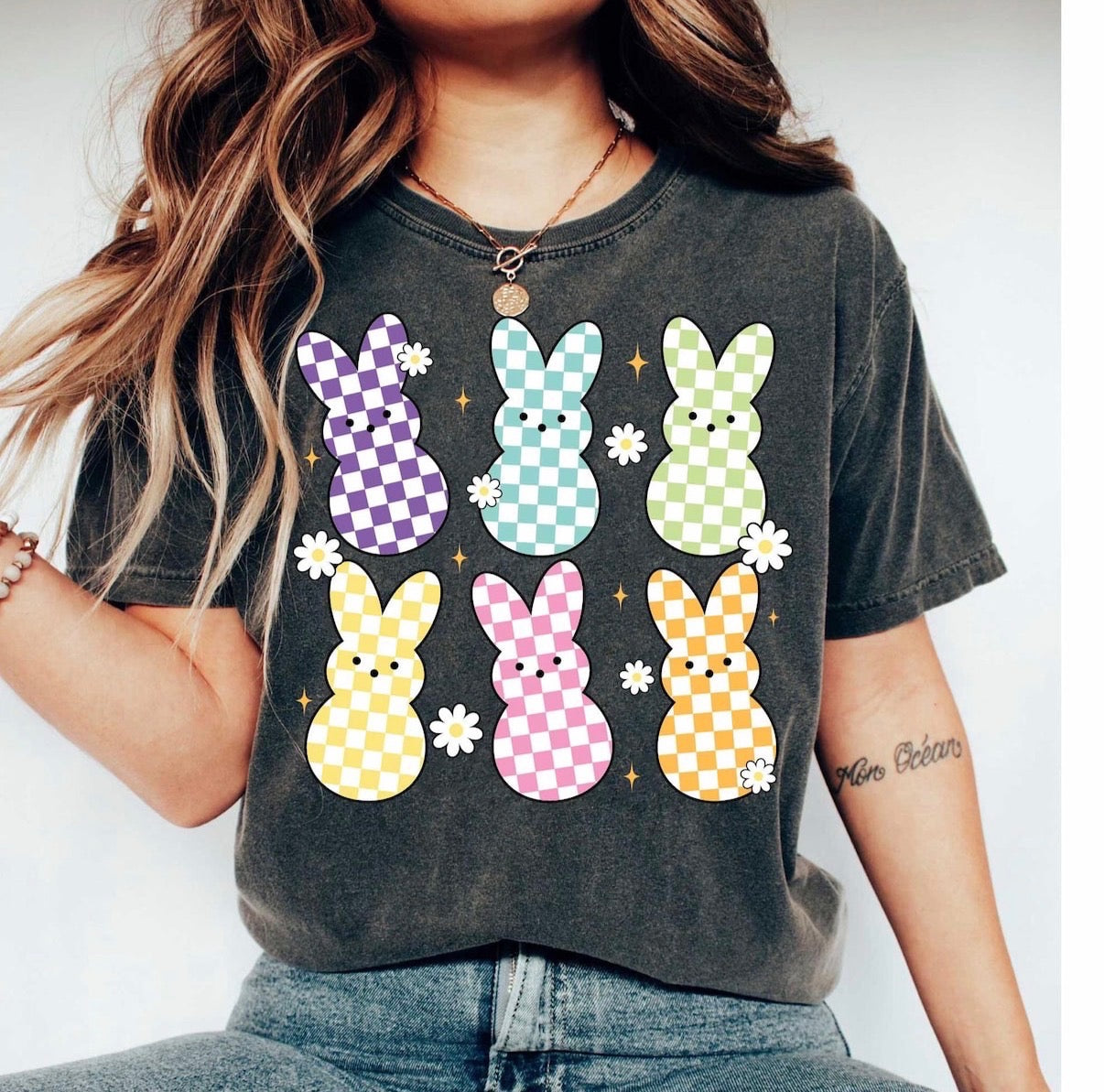 EASTER BUNNIES "CHECK PATTERNS"