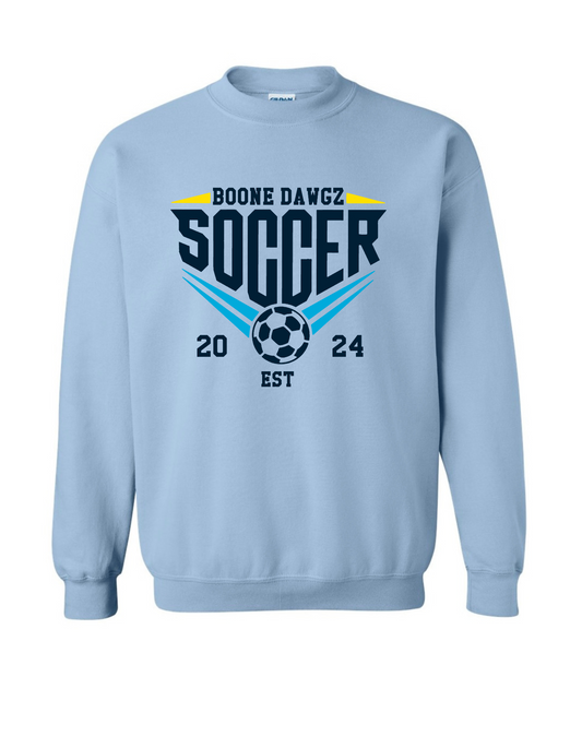 BOONE DAWGZ SOCCER ADULT CREW NECK SWEATSHIRTS