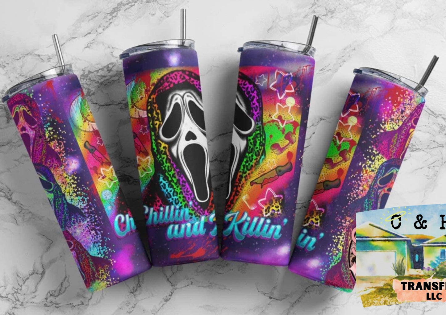 CHILLING AND KILLIN 20.OZ TUMBLER