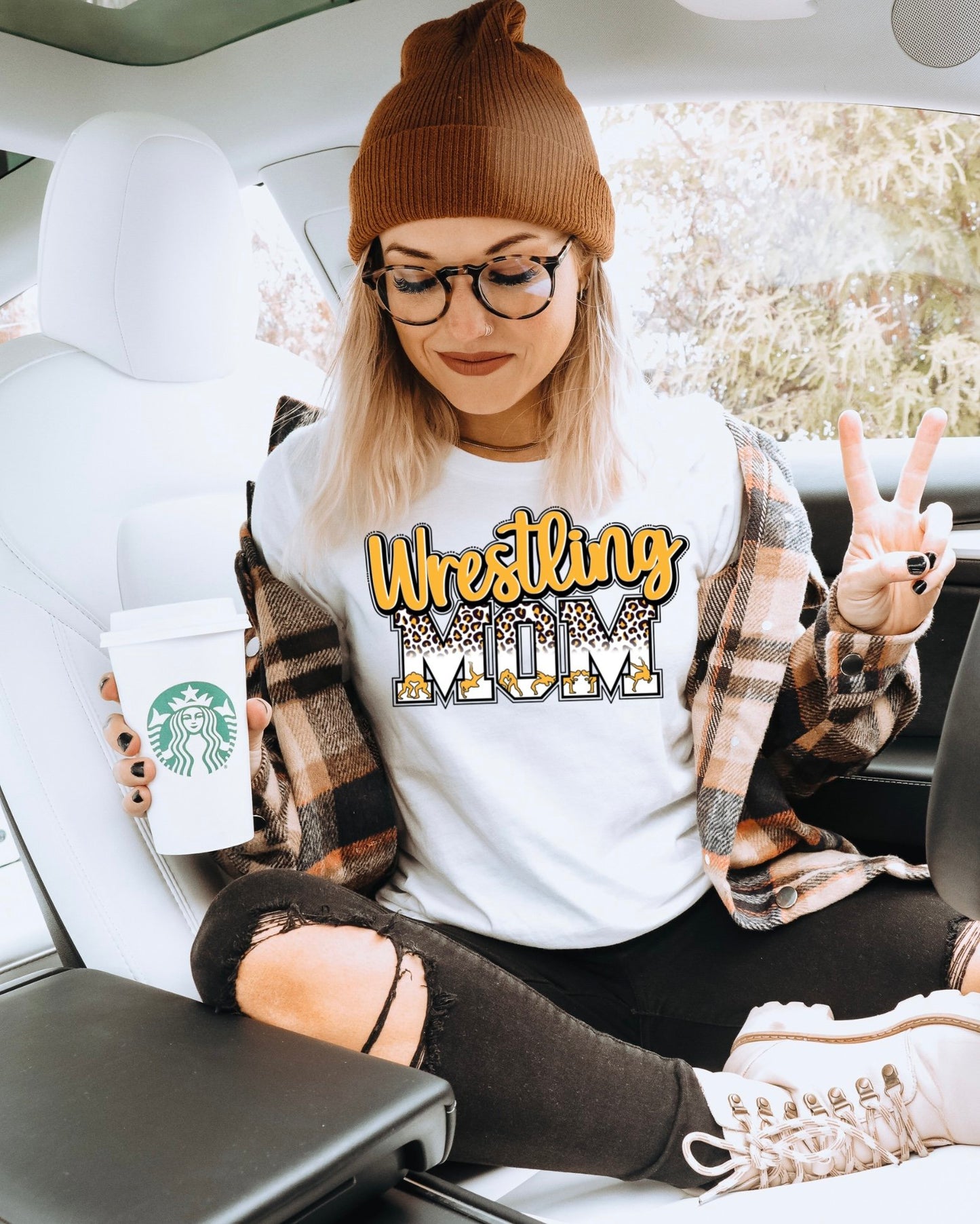 WRESTLING MOM YELLOW