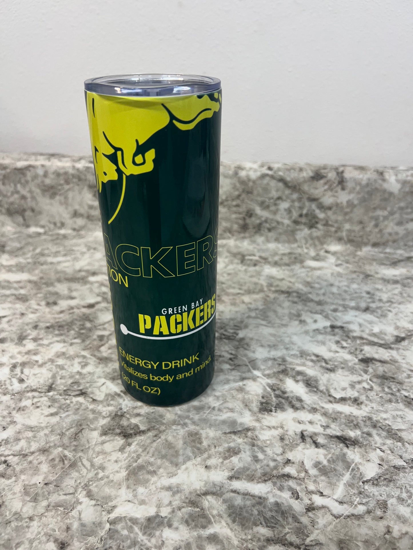 PACKERS RED BULL 20oz TUMBLER