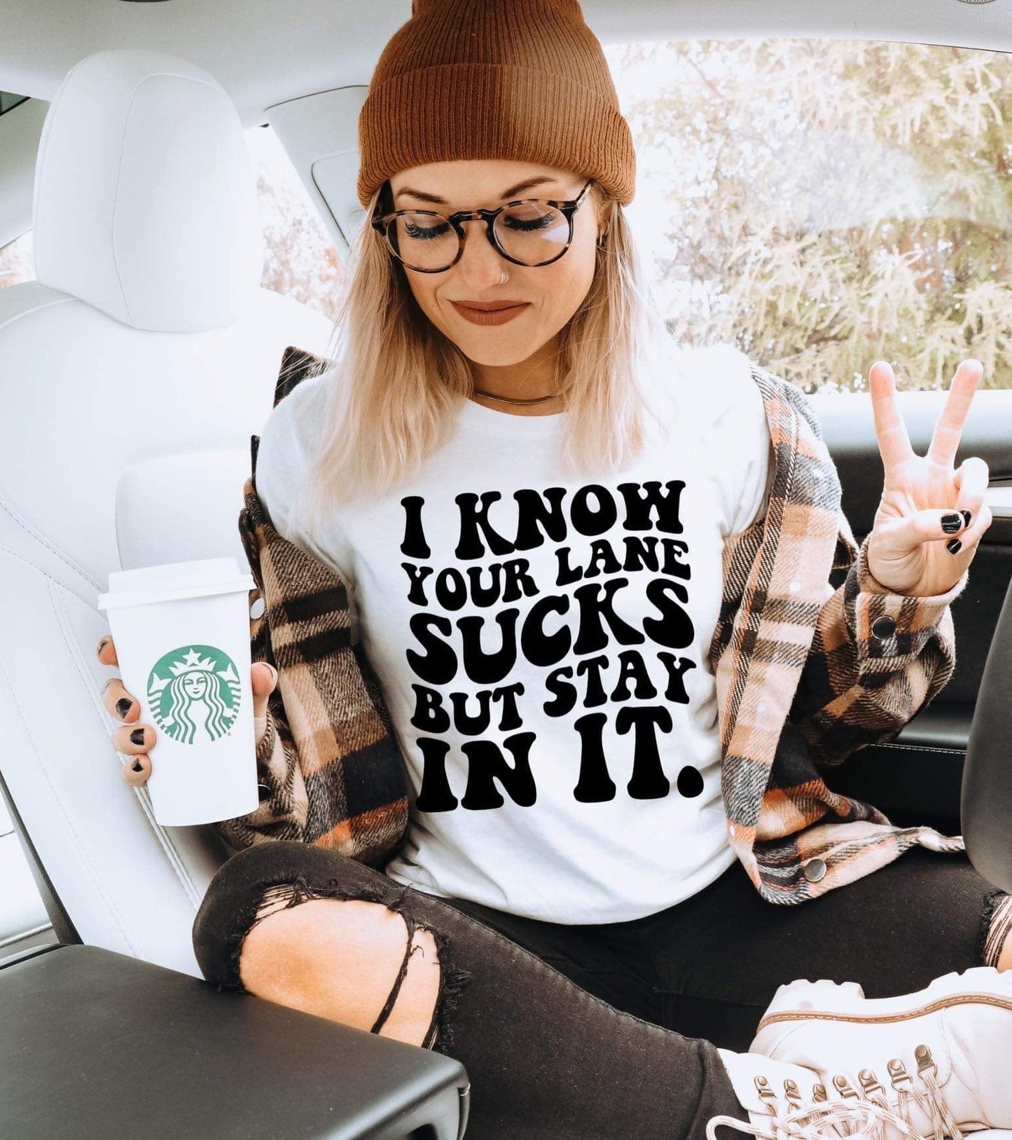 I KNOW YOUR LANE SUCKS BUT STAY IN IT