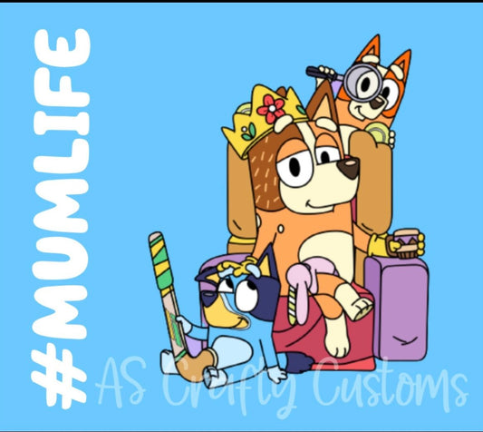 BLUEY MUM LIFE 20oz TUMBLER