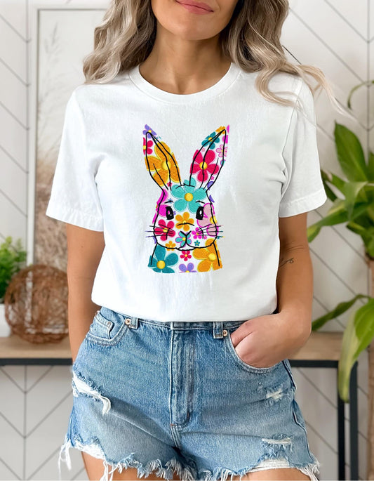 EASTER BUNNY "FLORAL PRINT"