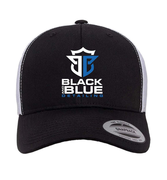 BLACK & BLUE DETAILING HAT "YP CLASSIC 6606 BLK/WHT"