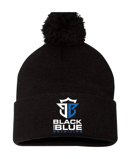 BLACK & BLUE DETAILING POM BENNIE "SP15 BLK"
