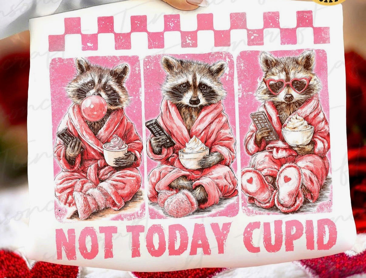 NOT TODAY CUPID "RACCOON"