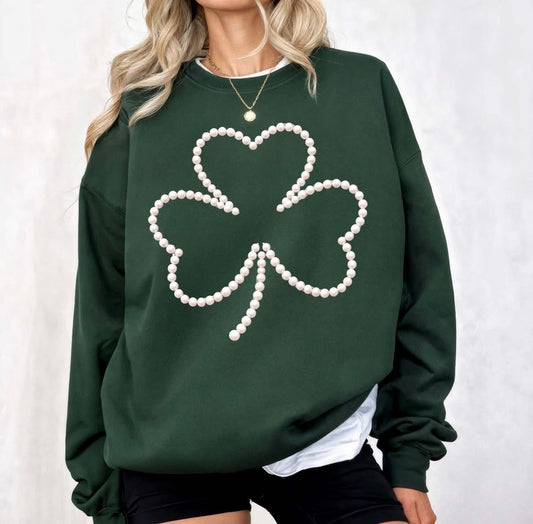 THREE LEAF CLOVER "PEARLS"