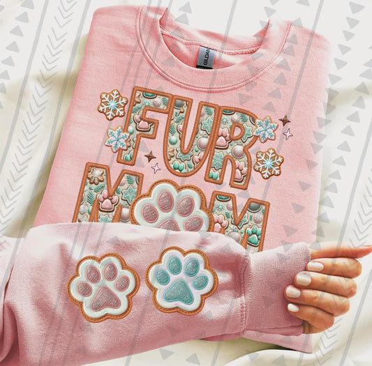 FUR MOM "FAUX EMBROIDERY"