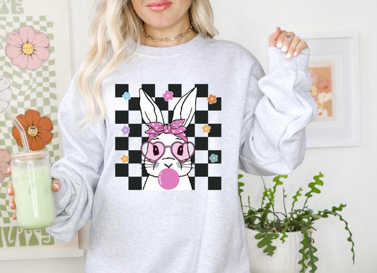 GIRL BUNNY "BLACK CHECK"